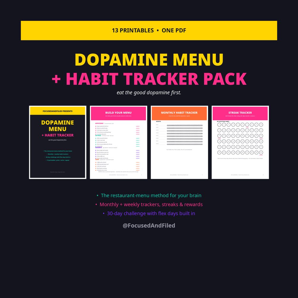 Dopamine Menu + Habit Tracker cover